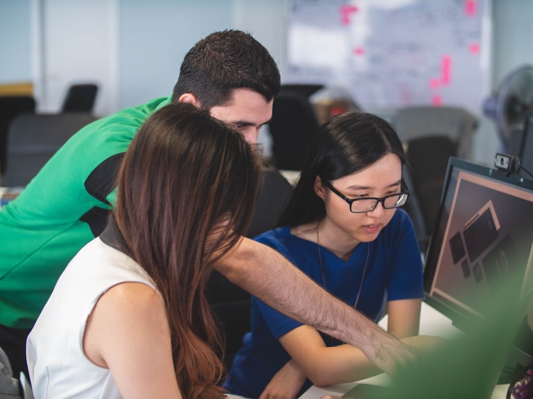 people learning coding