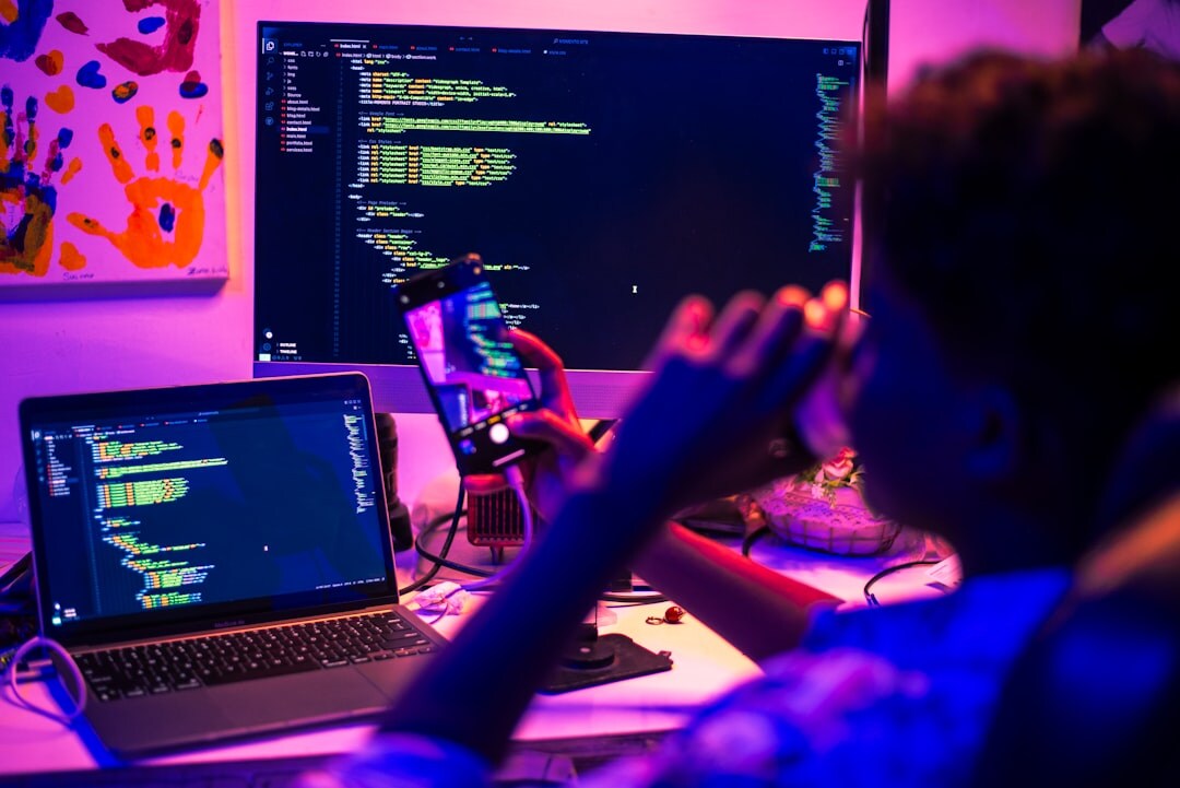 group of students in coding class
