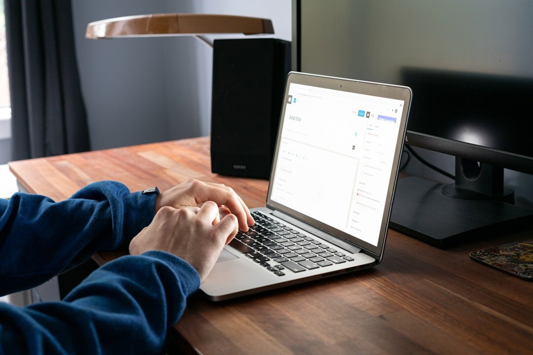 person learning programming on laptop